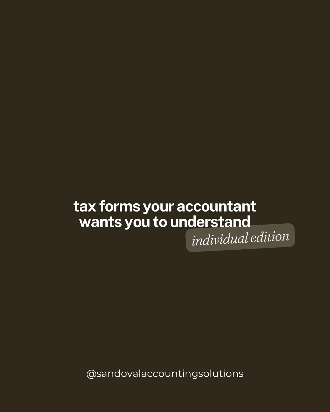 I know it sounds like alphabet soup when I ask for forms to file your tax return 😅
&hellip;but there are a few forms that every taxpayer should actually recognize &mdash; even if you&rsquo;re not a tax pro.

Here&rsquo;s your must-know list 👇

✨ Fo