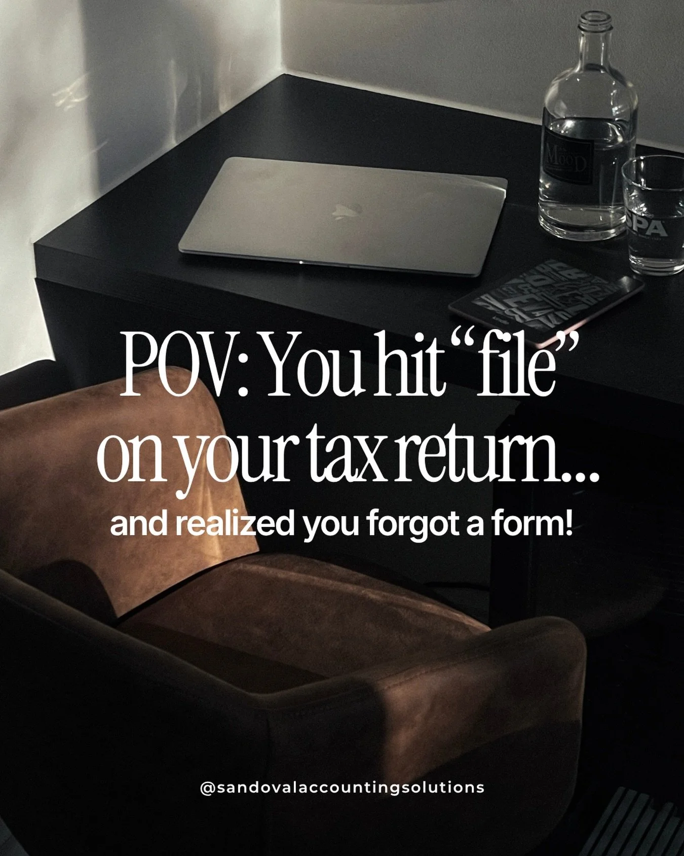 That exact moment you hit &ldquo;file&rdquo;&hellip; and your brain goes:
&ldquo;Wait&hellip; wasn&rsquo;t there another form?&rdquo; 😬
Instant regret.
Take a breath &mdash; this happens ALL the time.
If you forgot a W-2, 1099, or K-1 that changes y