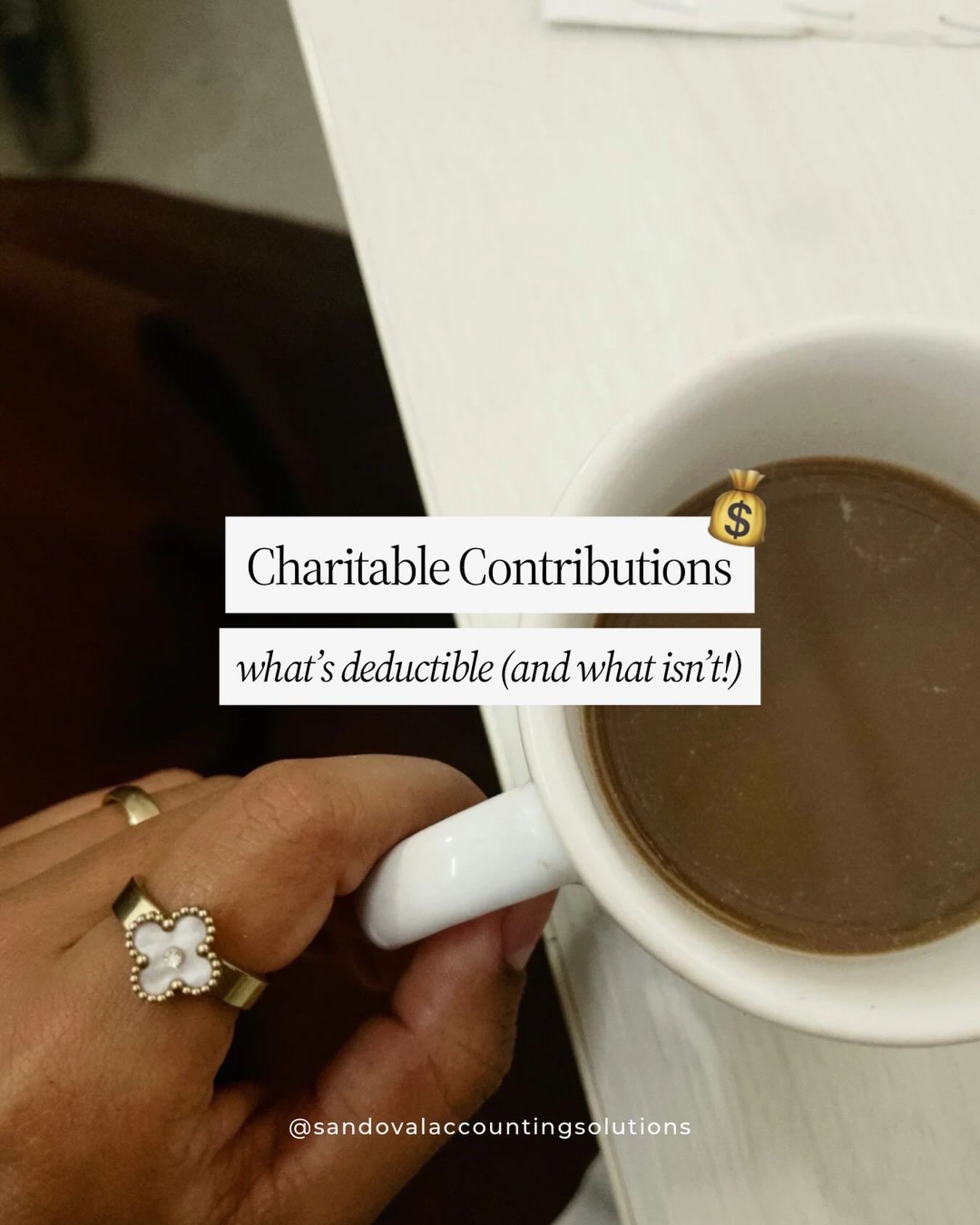 Donate to a cause you love AND get a tax write-off? 🤍
Sounds like a win-win&hellip; right?

Not so fast. 👀

Here&rsquo;s the reality:

&rarr; Not every donation is deductible 🚨
&rarr; Giving money to an individual? Not deductible ❌
&rarr; Charity 