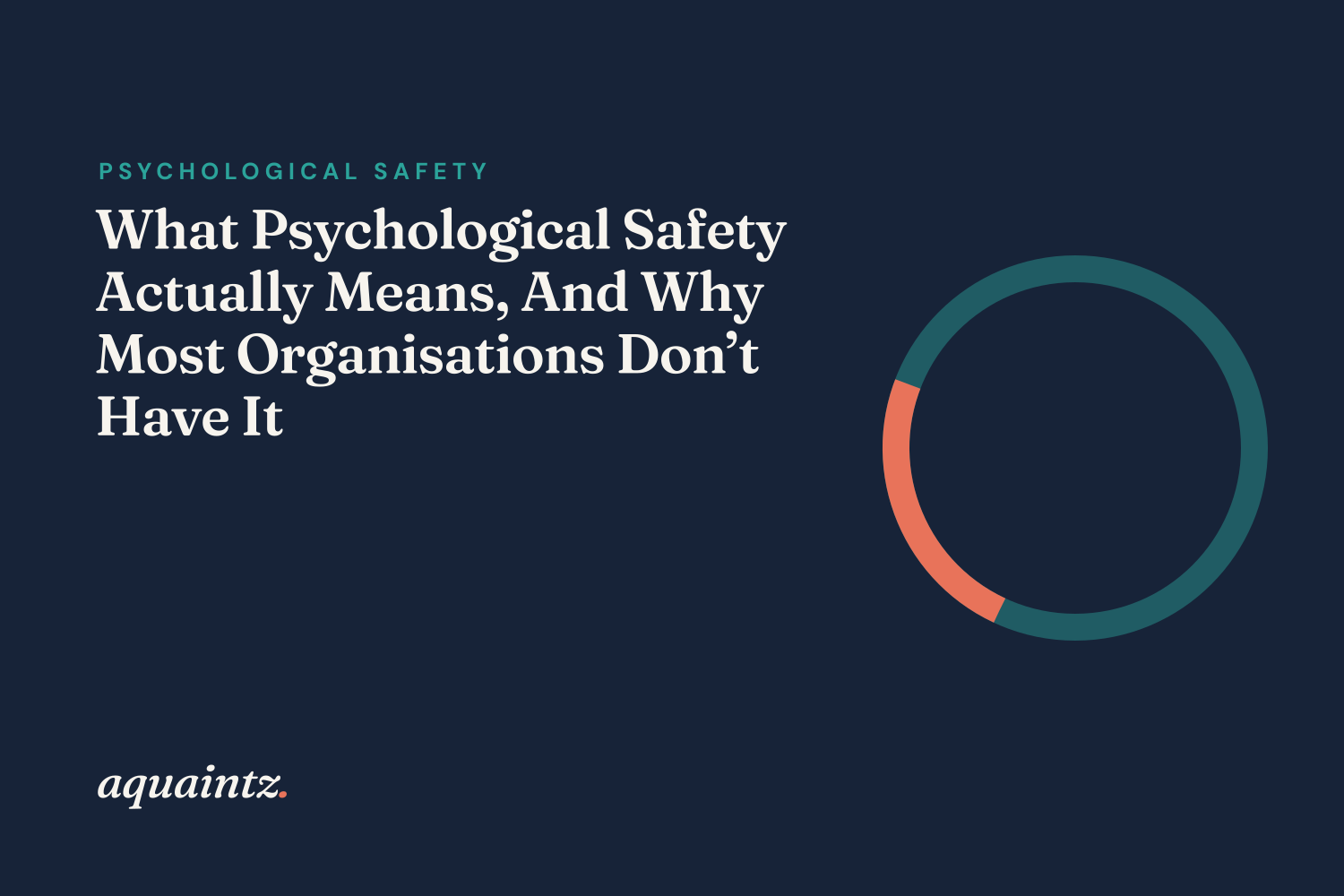 What Psychological Safety Actually Means, And Why Most Organisations Don't Have It