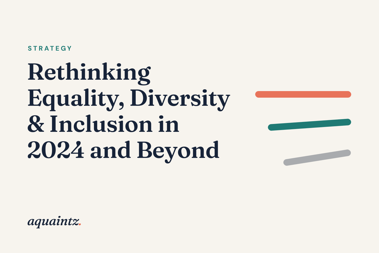 Rethinking Equality, Diversity &amp; Inclusion in 2024 and beyond