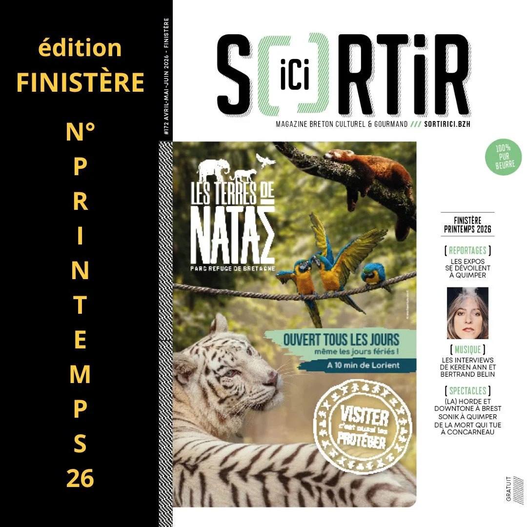 🗞️Un printemps de culture et de d&eacute;couvertes dans le Finist&egrave;re

Le nouveau num&eacute;ro de Sortir Ici Finist&egrave;re est disponible.
Un num&eacute;ro qui capte l&rsquo;&eacute;nergie du territoire entre cr&eacute;ation artistique, sc