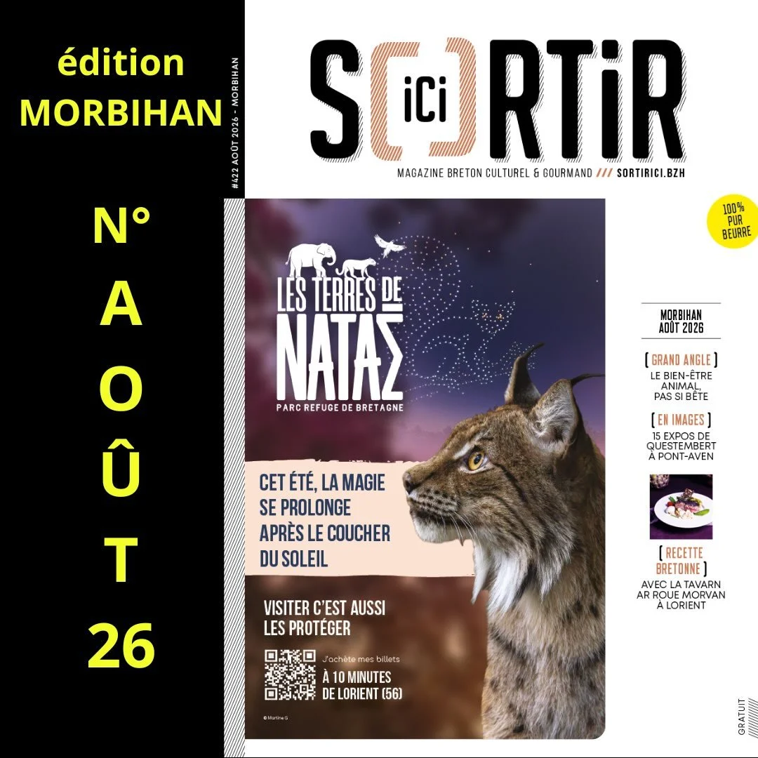 Le num&eacute;ro d&rsquo;ao&ucirc;t de Sortir Ici Morbihan est diffus&eacute; dans nos 400 points de d&eacute;p&ocirc;ts de Clohars-Carno&euml;t &agrave;  la Roche-Bernard et disponible en libre t&eacute;l&eacute;chargement (lien en bio) ! ☀️ 
Au som
