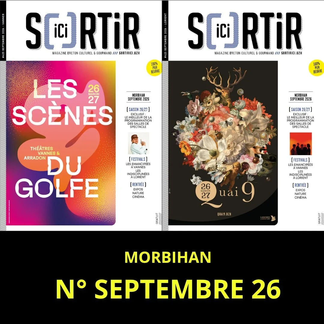 📣 LE NOUVEAU SORTIR ICI EST ARRIV&Eacute; !
Pour ce num&eacute;ro sp&eacute;cial consacr&eacute; &agrave; la rentr&eacute;e culturelle dans le Morbihan, Sortir Ici est all&eacute; directement &agrave; la rencontre de celles et ceux qui font la progr