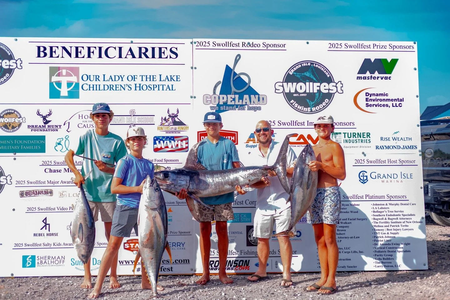 Future anglers start HERE! 🎣

The Salty Kids Children's Division is all about getting the next generation out on the water and part of the Swollfest tradition. Bring the whole crew and let the kids experience the thrill of the catch during one of Gr