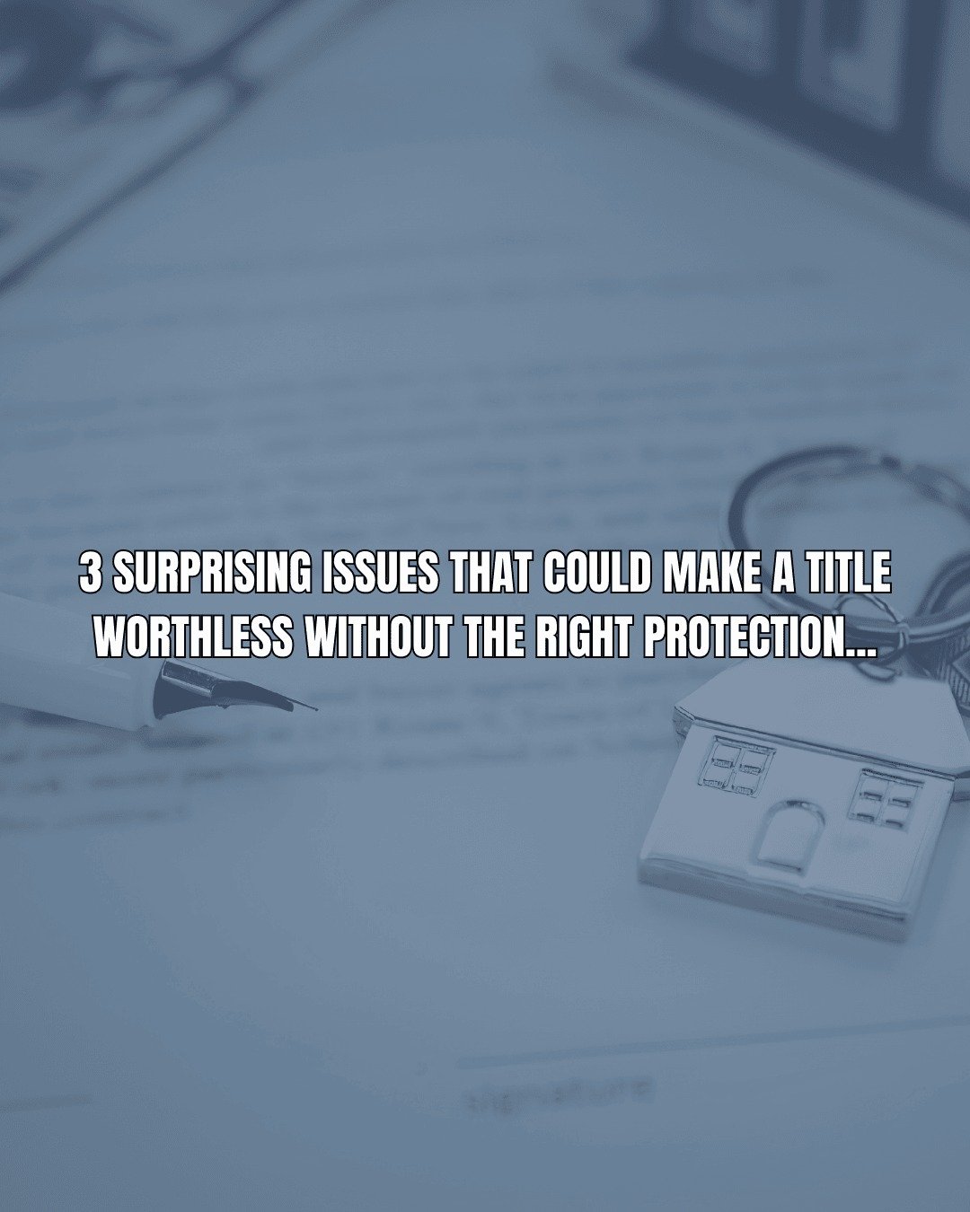 From forged deeds to forgotten liens, most homeowners have no idea how vulnerable their property can be without the right protection.

Don&rsquo;t be a fool this year! Understand your coverage, protect your investment, and learn what risks most peopl