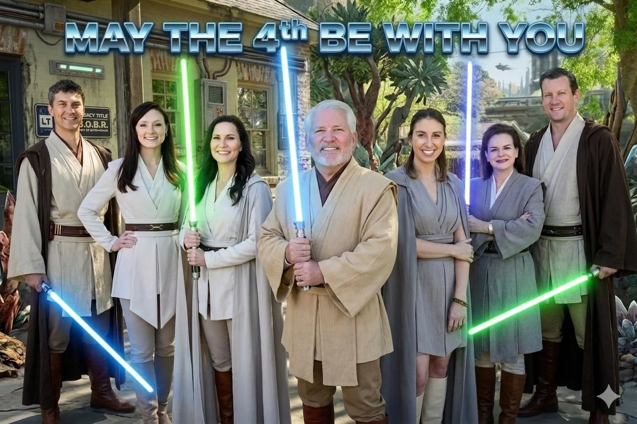 May the 4th be with you! ✨
The Force is strong with this team.

We&rsquo;re honored to serve as your &ldquo;Jedi Council&rdquo; for all things real estate and title in Baton Rouge. Whether you&rsquo;re buying, selling, or navigating a galaxy far, far