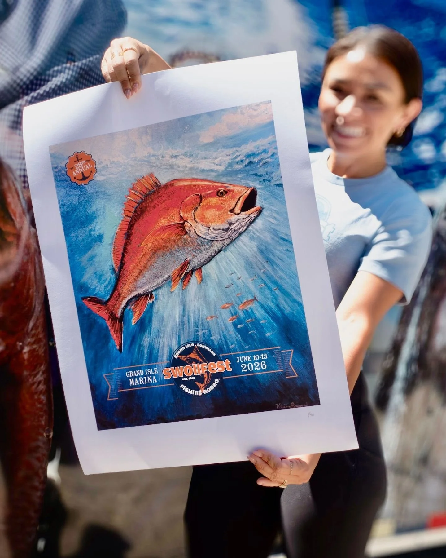 You&rsquo;ve seen this year&rsquo;s artwork&hellip; Now come get one for yourself! 🎣 

This year&rsquo;s event poster, created by @vivbrou, will be waiting for you at rodeo weekend - along with the fishing, the stories, and everything else that make