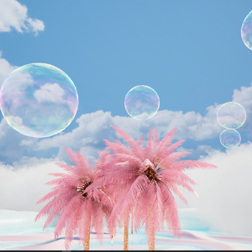 Energy Shader On Bubbles