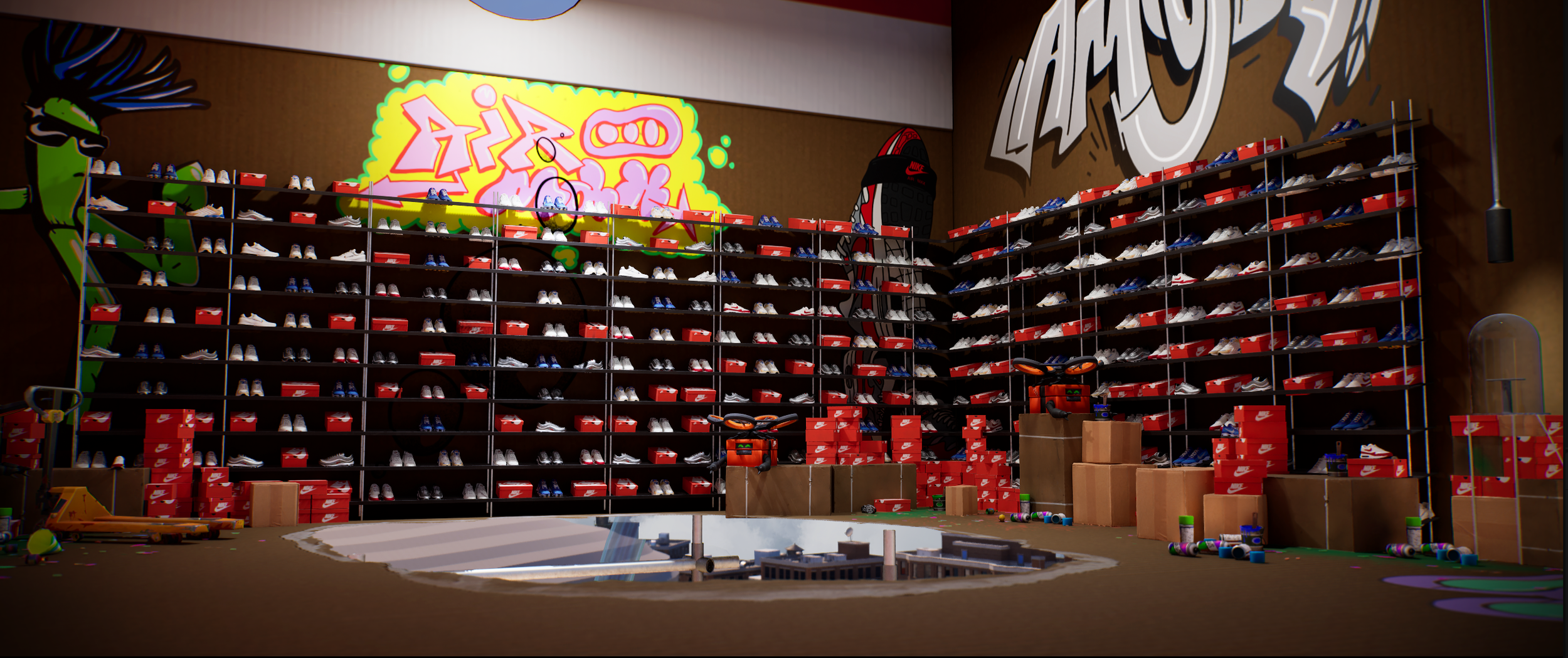 Shoe Box Tower Interior