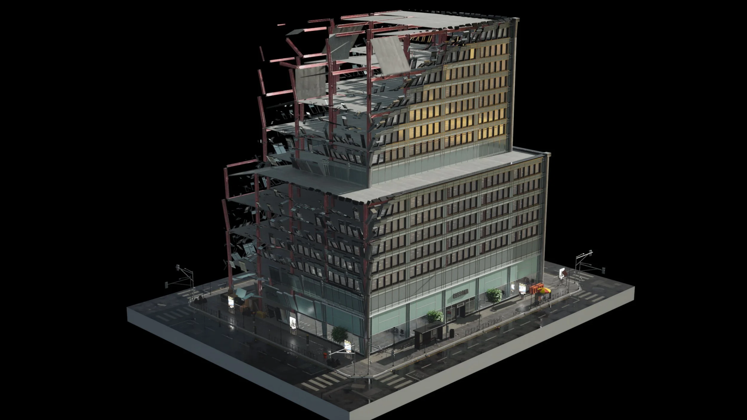 Building Transition vertex shader screenshot