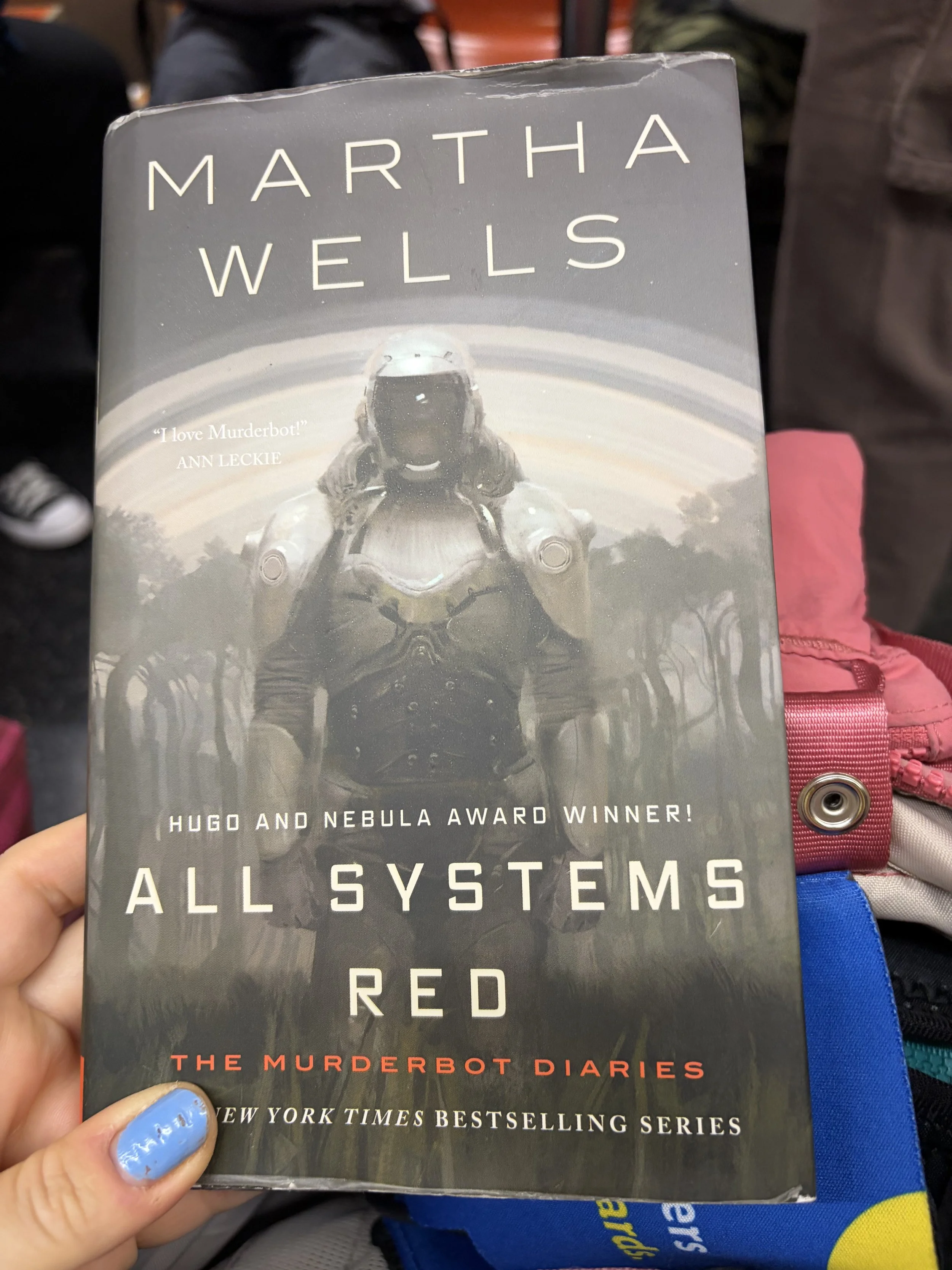8/18/26. I watched the show first but I liked the book better. Murderbot is the sweetest sentient robot I've ever read about. 