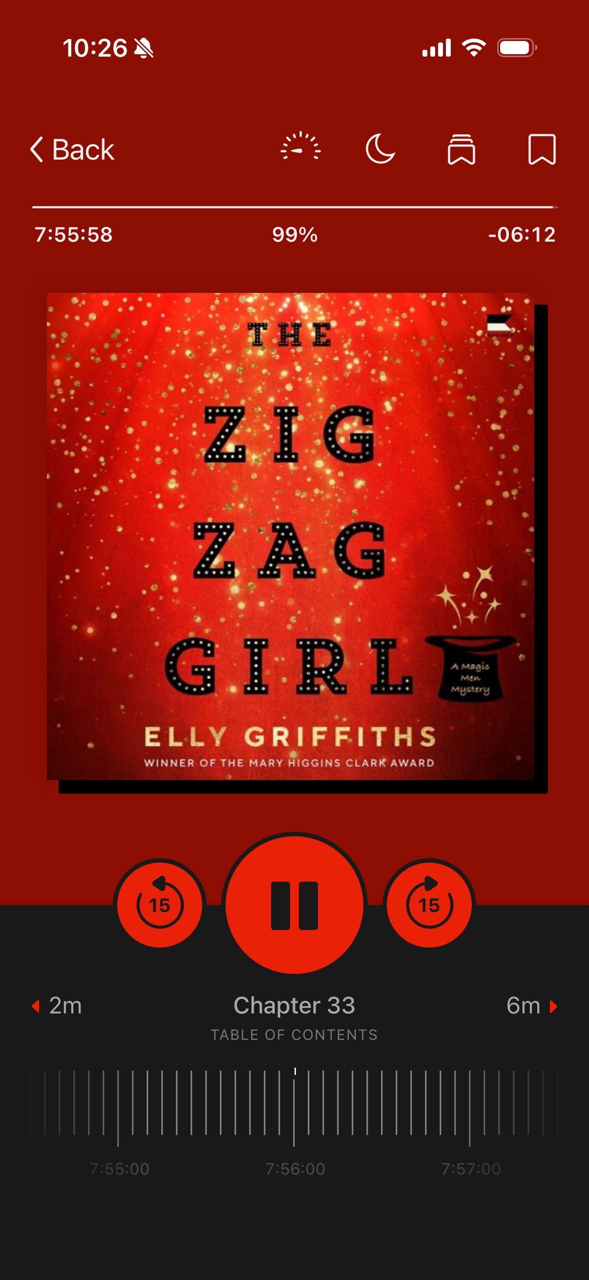 1/20/26. A murder mystery that didn't take itself too seriously, which made it much more fun. I really liked the main magician character, so I will likely keep reading this series. 