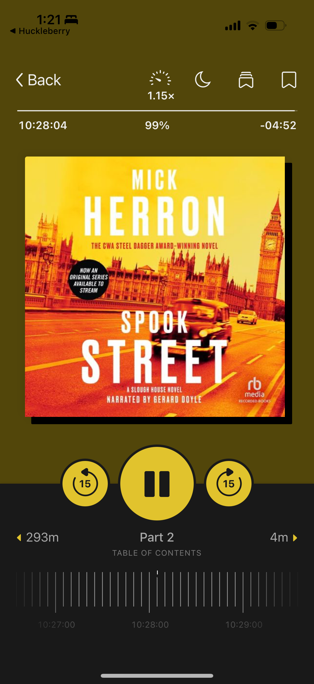 3/26/29. Fast-moving, quippy series. Still loving these books! Excited to get passed the TV show to see how they differ from the other side. 