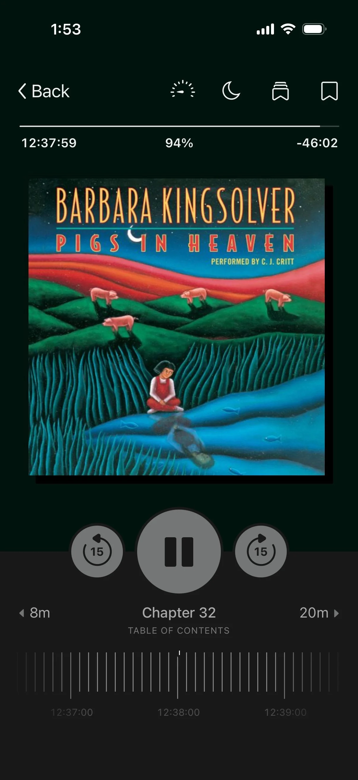 1/11/26. Continuing on my Kingsolver reread kick. For every good thing that happens to Taylor in The Bean Trees, she gets kicked around in this sequel. Still a wonderful read for this incredibly difficult time of my life in motherhood. 