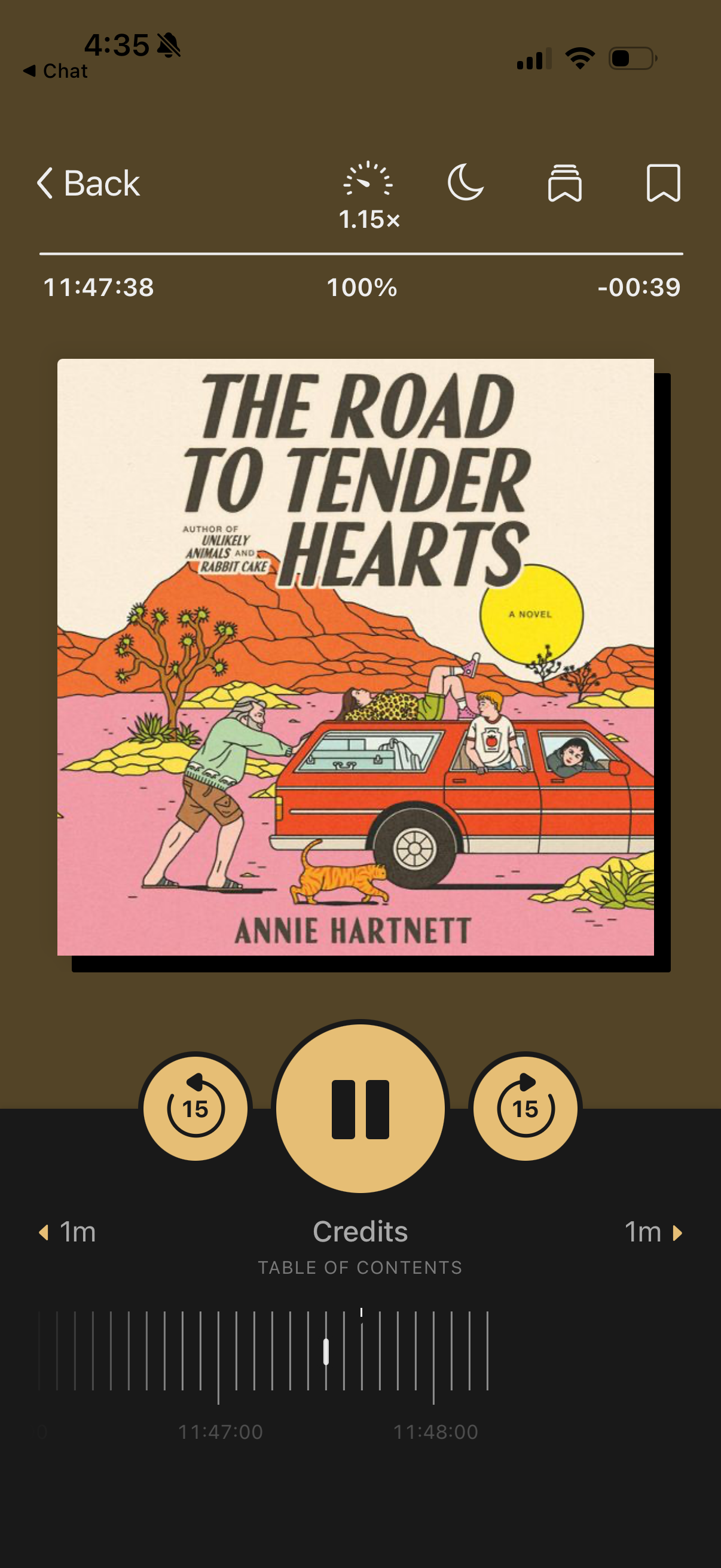 4/20/26. Sweet and sad and starring a fabulous cat of a main character. 
