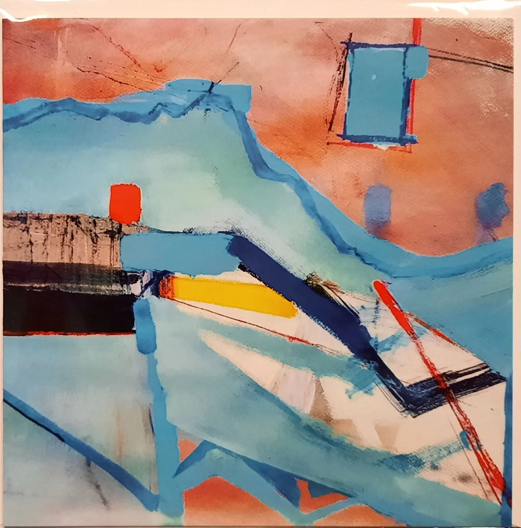 "Mapping" Artwork greetings card