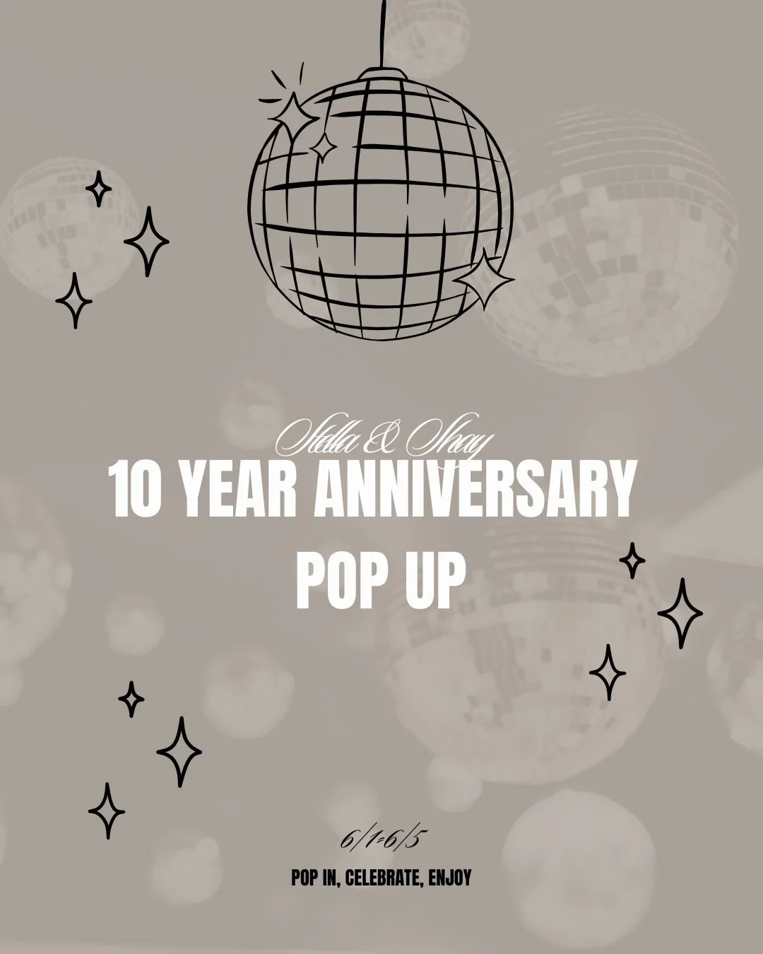 We are SO excited to celebrate with YOU! Pop in, celebrate, and enjoy! Thank you to our amazing vendors for making this happen 🫶🤍🖤
#popupmarket #10years #stellaandshay #westlakeohio