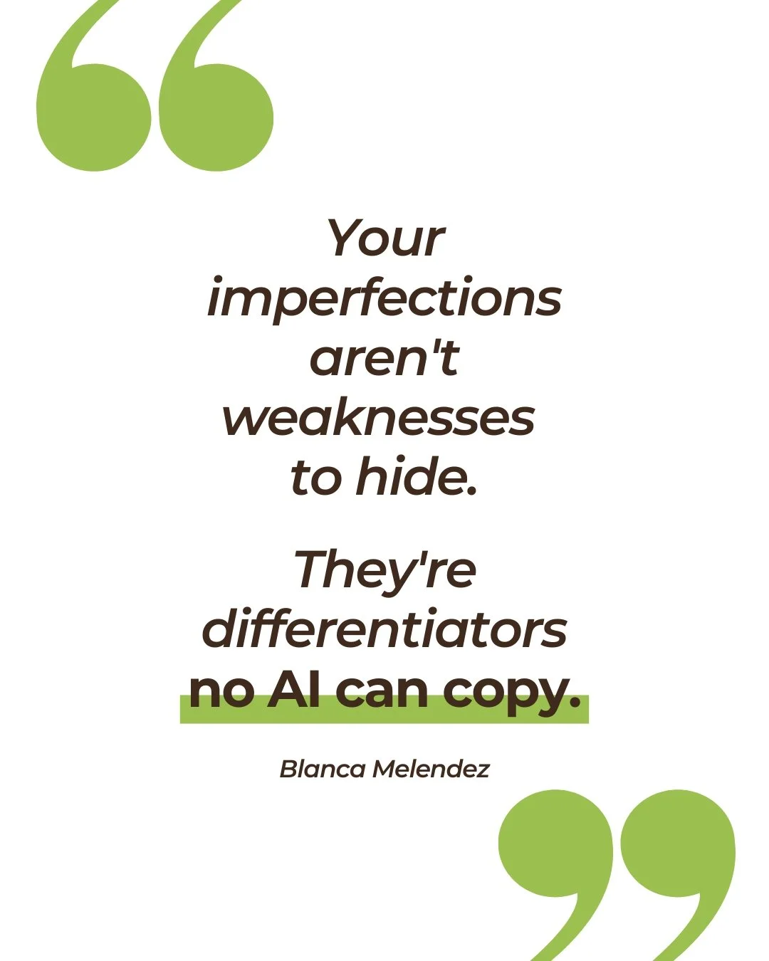 Here's what makes you absolutely irreplaceable:

The times you failed spectacularly before you succeeded. The pivot that almost broke you. The lesson you learned the hard way that now defines how you work.

These stories require actually living throu