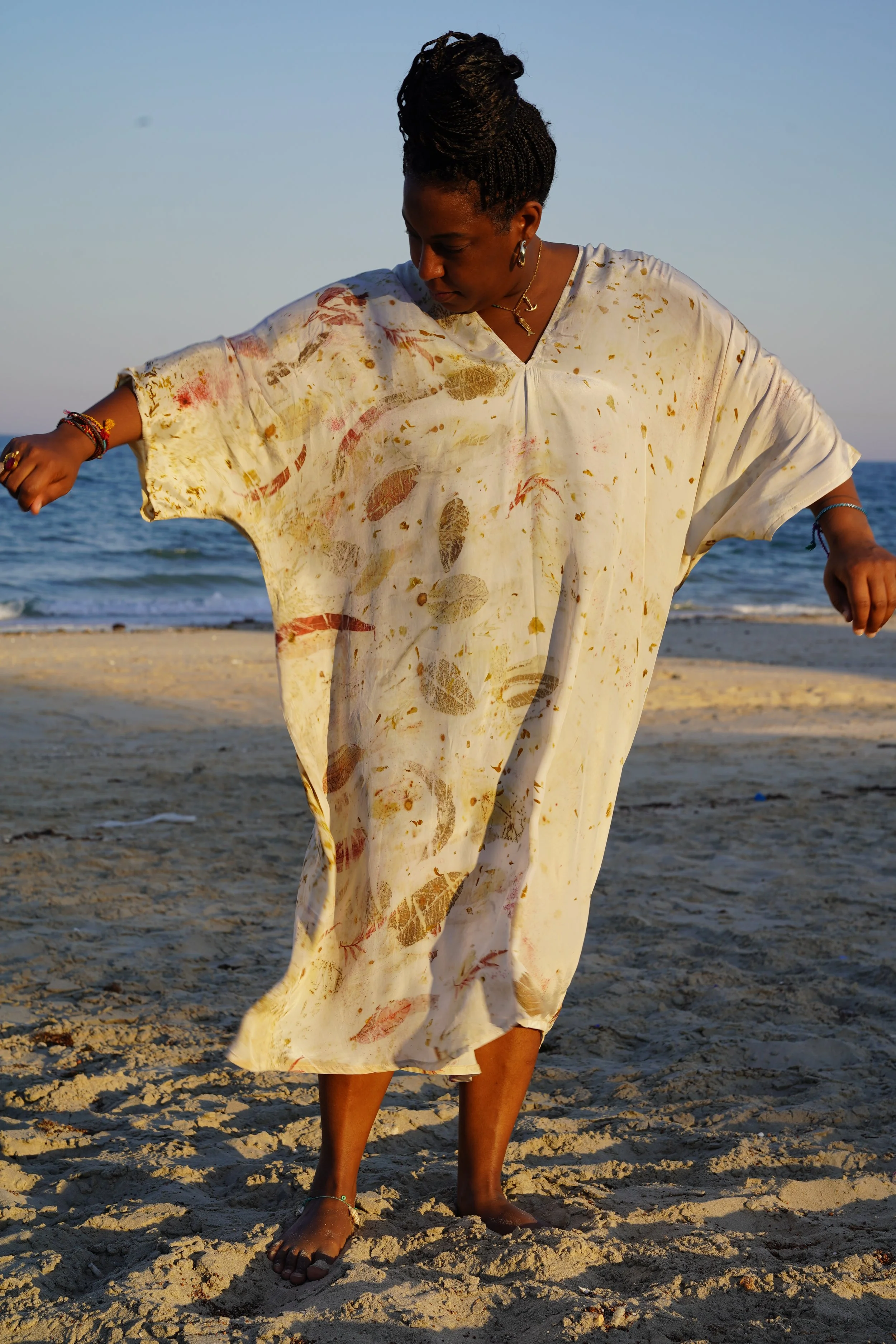 عreeb dar | Silk hand made and natural/ eco printing