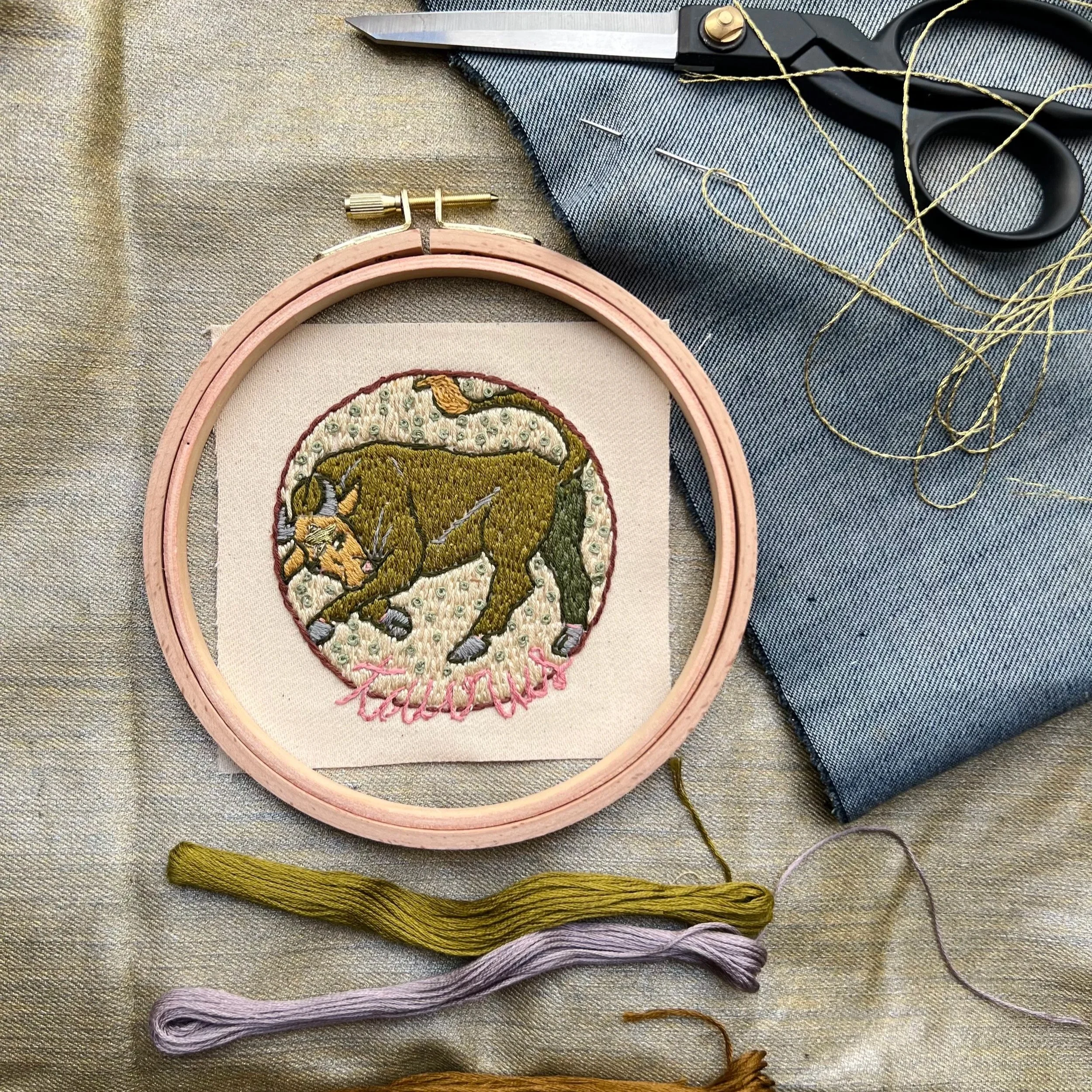 Taurus Embroidered Zodiac Patch