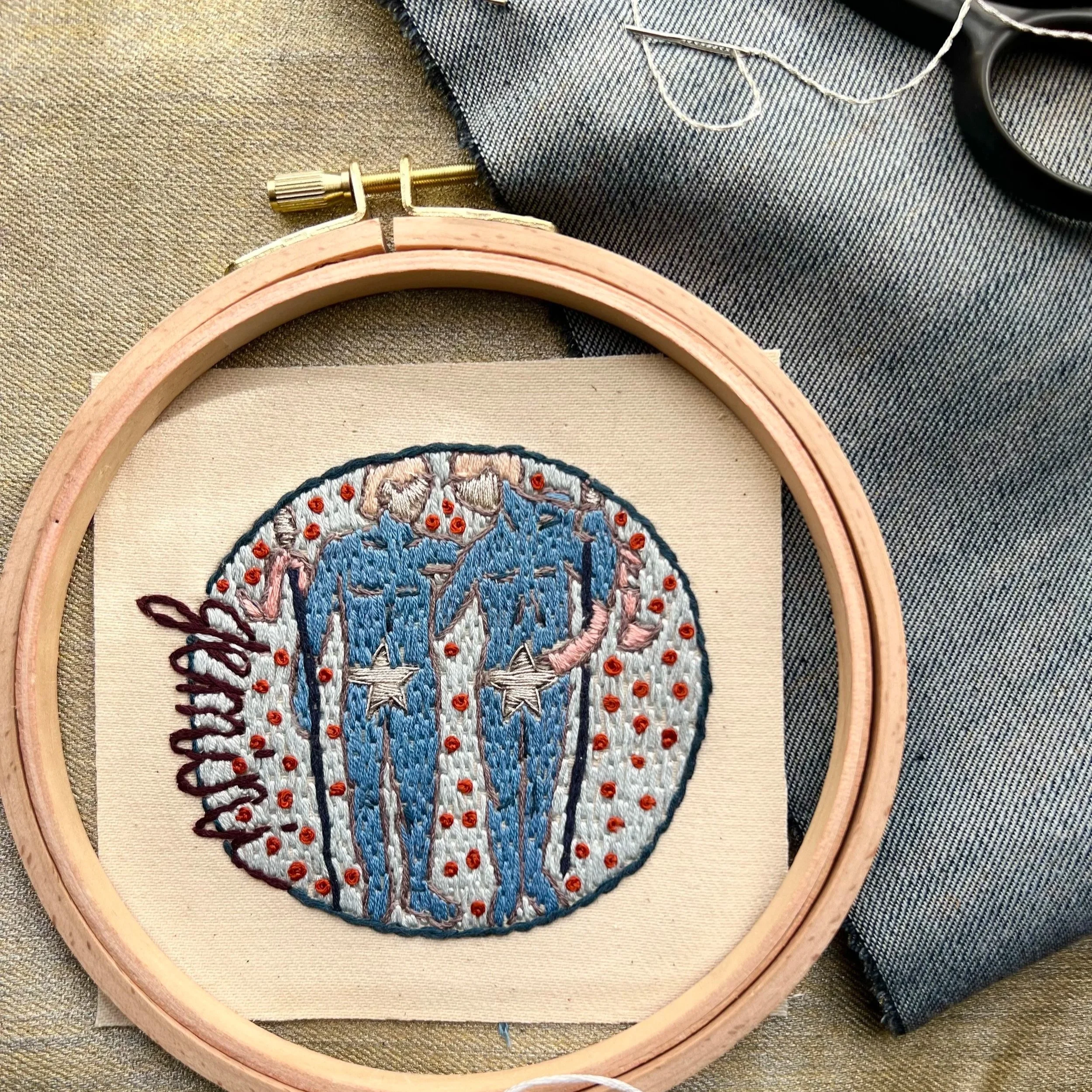 Gemini Embroidered Zodiac Patch