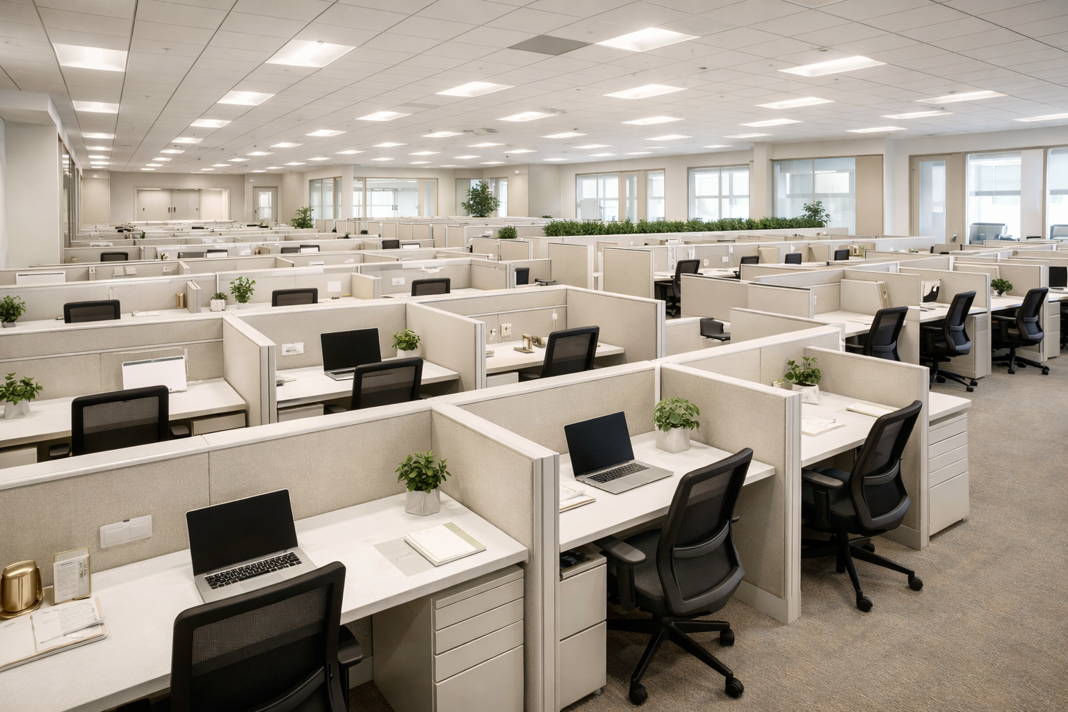 Professional desk cleaning transformation by Bloom Clean office cleaning service in Dallas TX
