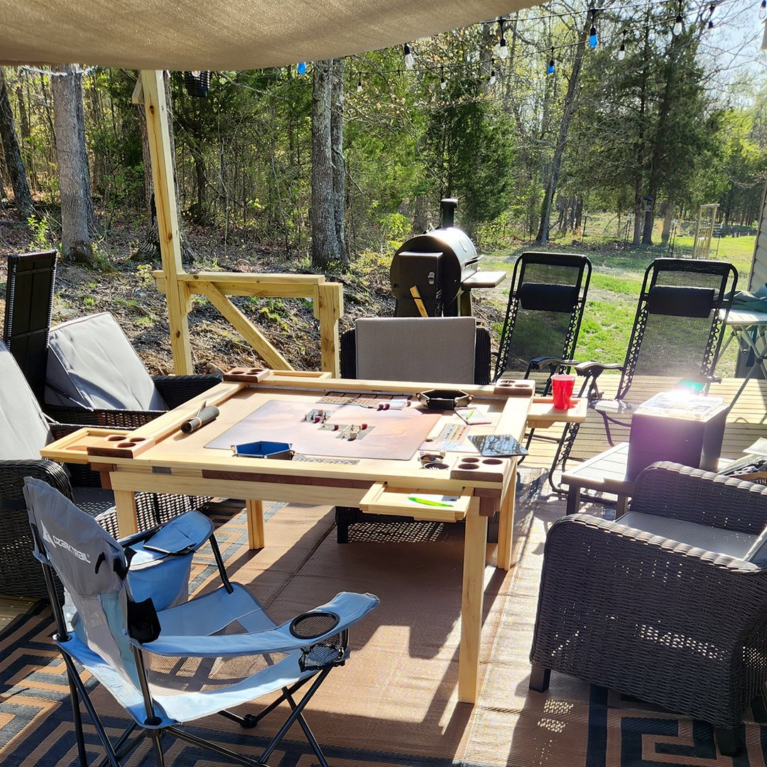 Finally warm enough to board game outside!