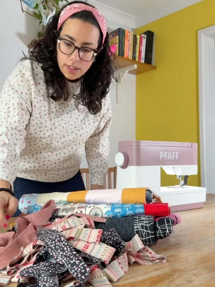 Remember this binding party? Swipe to see some of the finished quilts. I had recently longarmed seven quilts for Project Linus in Oxfordshire, and they all needed the binding attached to the front and then hand stitched to the back. It has taken me a