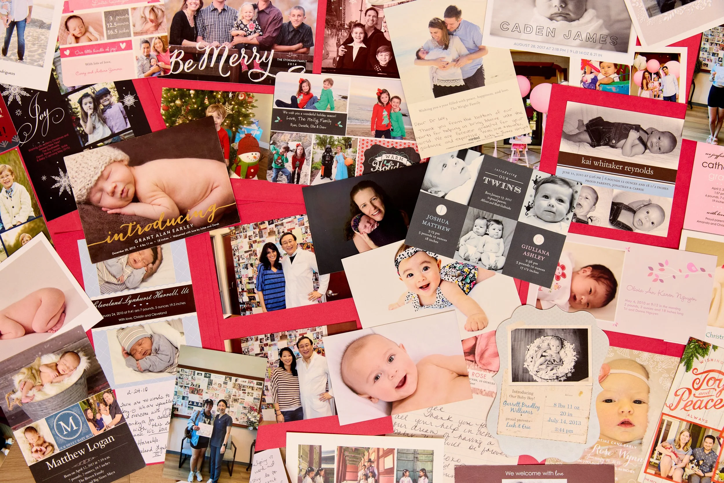 Fertility acupuncture success stories: babies conceived at SoCal Family Acupuncture by Dr Patricia Lee and Dr Daniel Lee