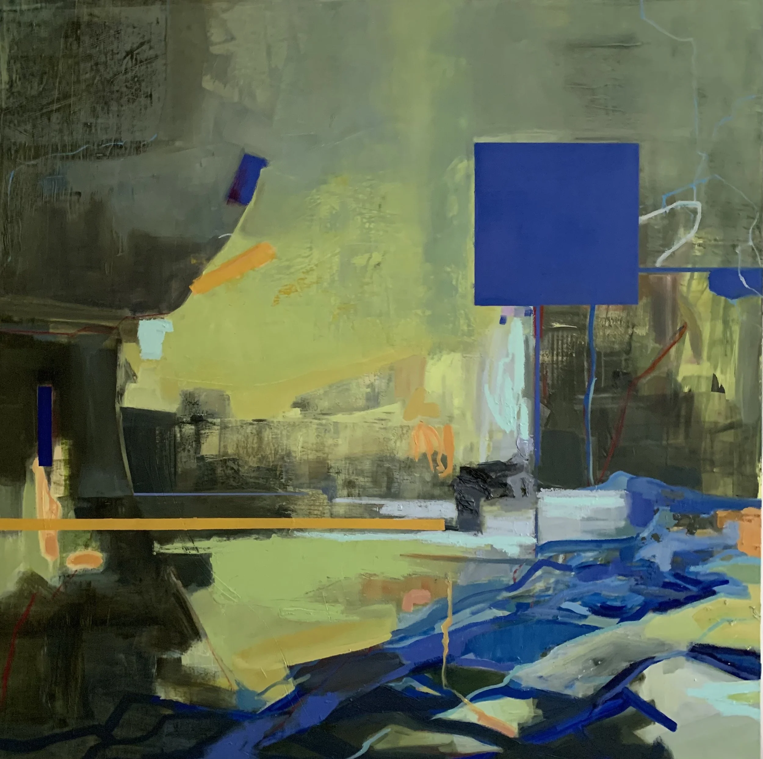 Shelter For the Song, 48"x48", oil on canvas,    $3850    