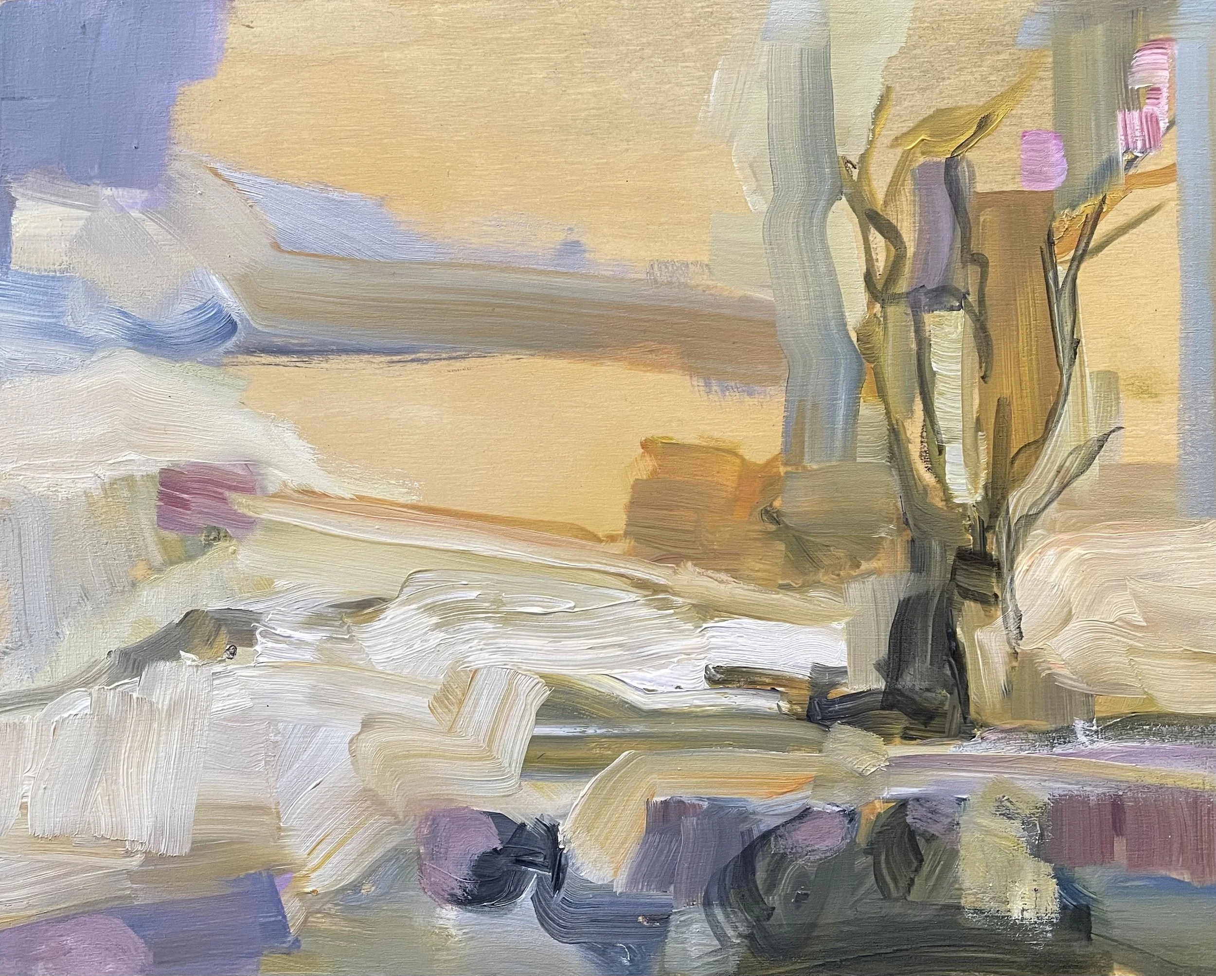 Creekbed #3, 8x10", oil on panel, $396