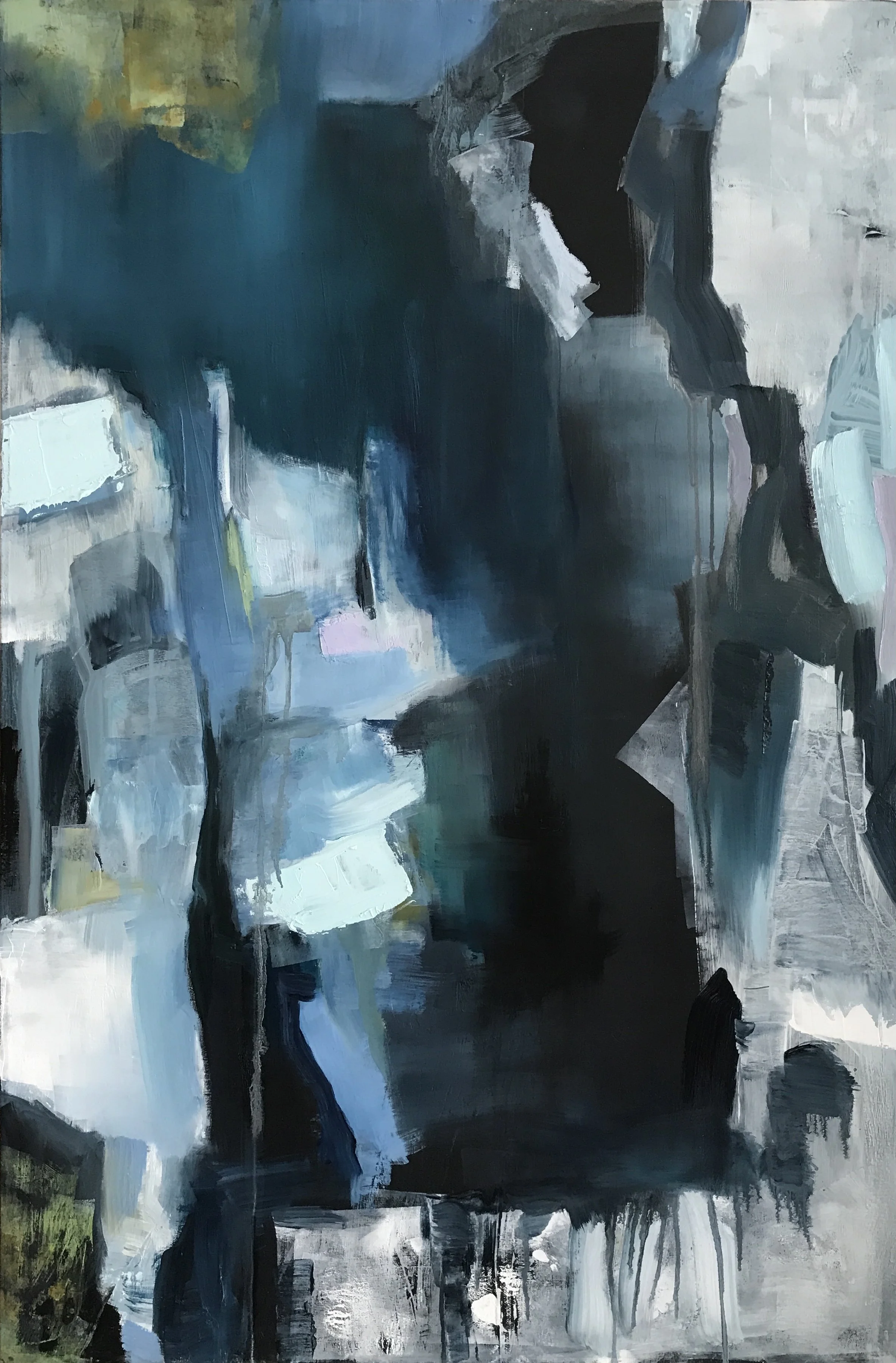 The Coming of the Light  24x40". oil on canvas,   $1860