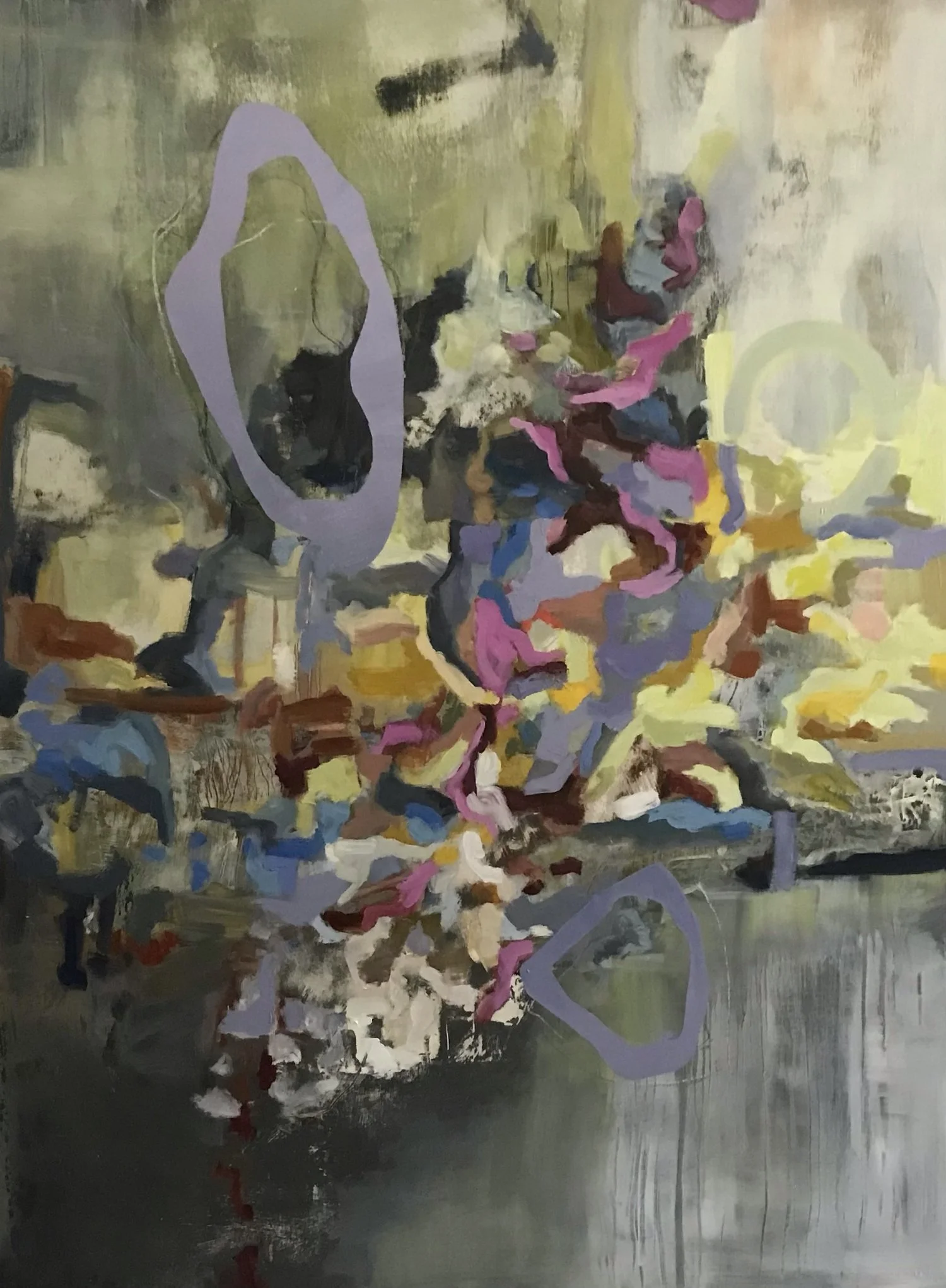 Moths 2, 48x36", oil on panel, $3500