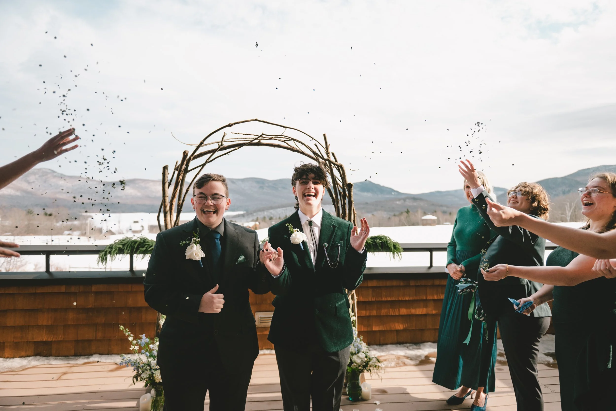 Ollivander &amp; Malakai’s Winter Wedding at Mountain Top Resort