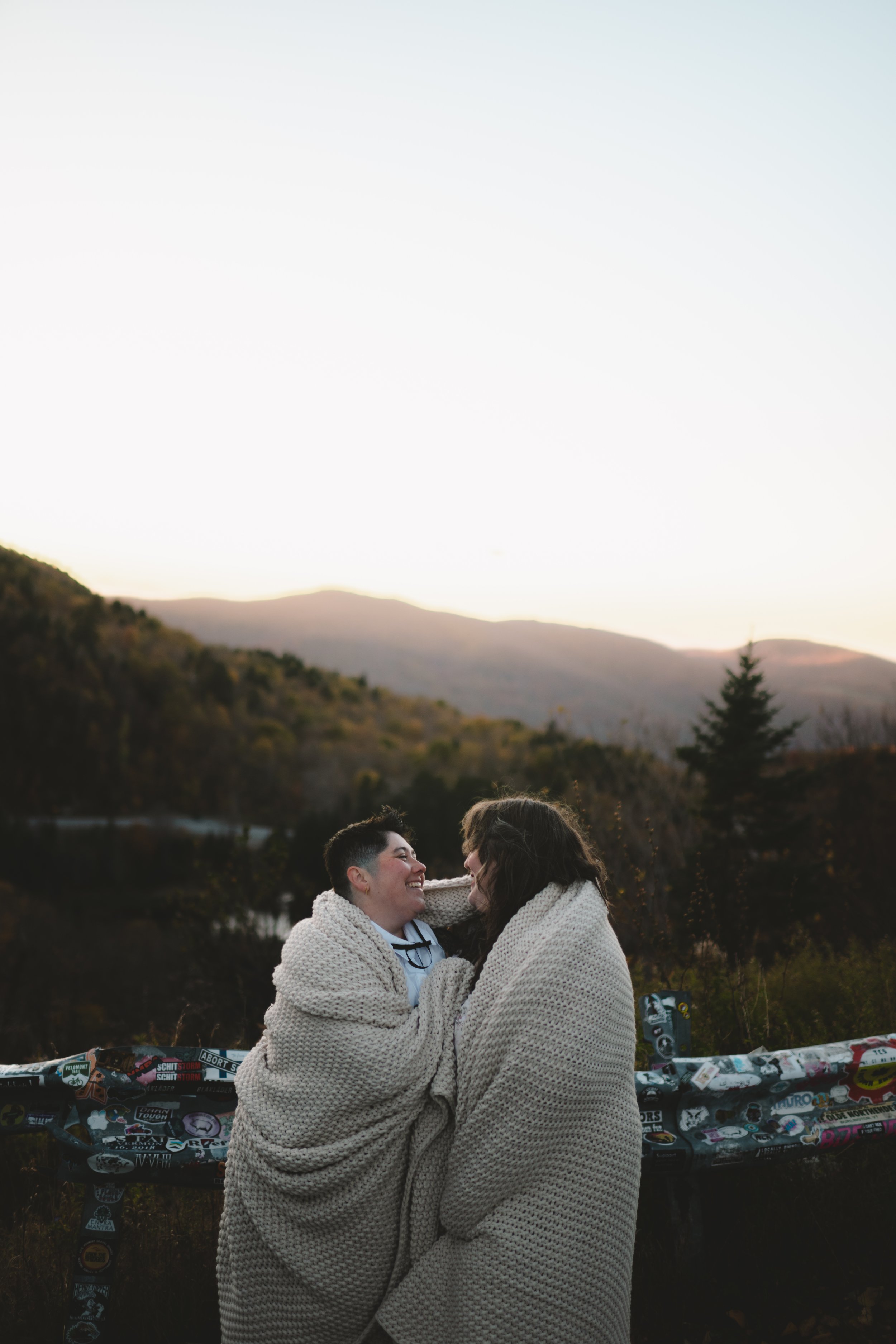 Green Mountains Vermont adventure elopement with sweeping scenic overlook intimate mountaintop ceremony small wedding in rural Vermont New England outdoor elopement inspiration documentary style elopement photography for adventurous couples elope