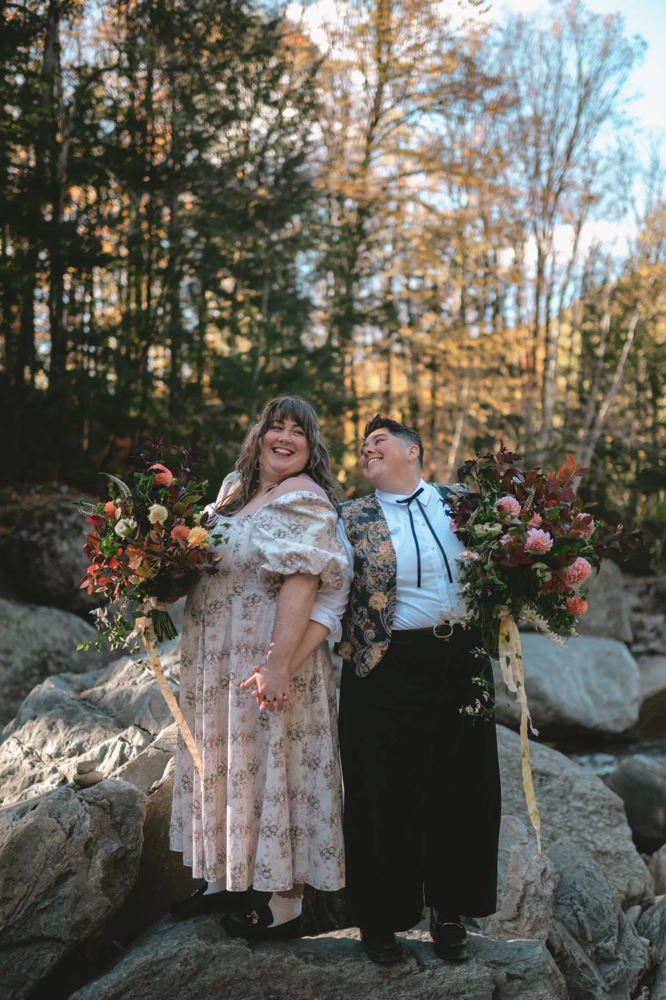 Julia Ellie Photo Vermont elopement photographer Rutland VT elopement photographer New England documentary wedding photography candid LGBTQ+ wedding photographer queer affirming photographer inclusive VT photographer Adirondacks elopement