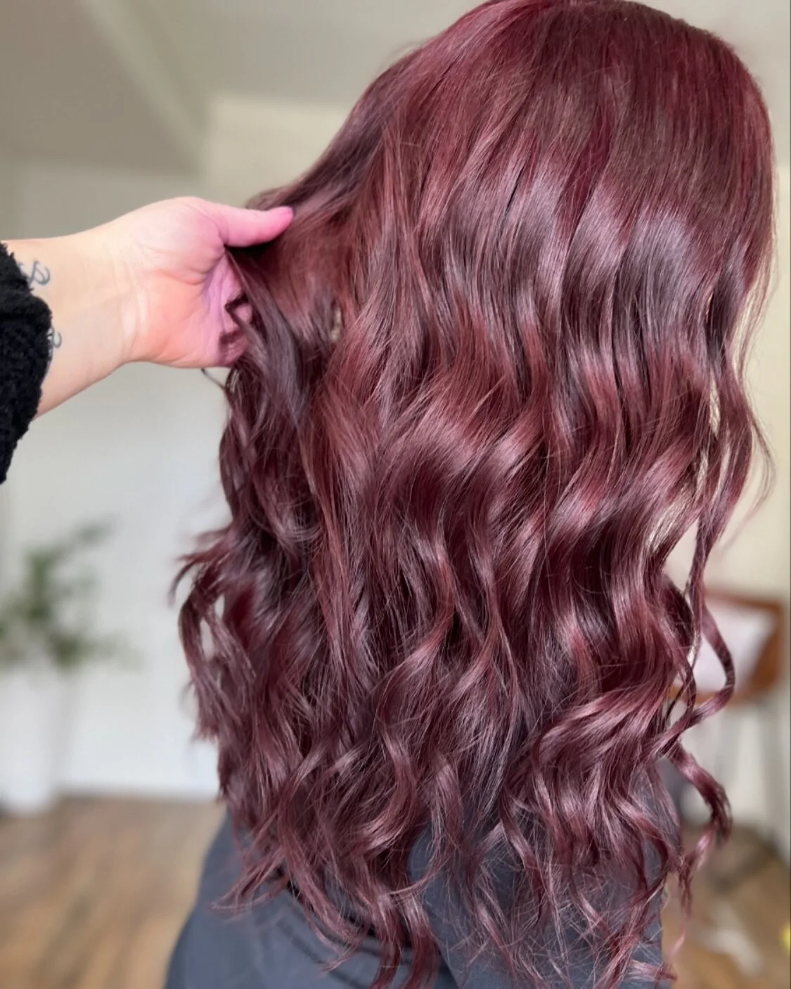 Red Violet is having a moment and I am ✨here✨ for it 
.
.
.
.
.
#redhairdontcare #redviolet #colorful #ohiohaircolorist #olaplex #watervilleohio
