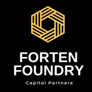 Logo with a gold hexagon design and the words 'Forten Foundry' and 'Capital Partners' underneath.