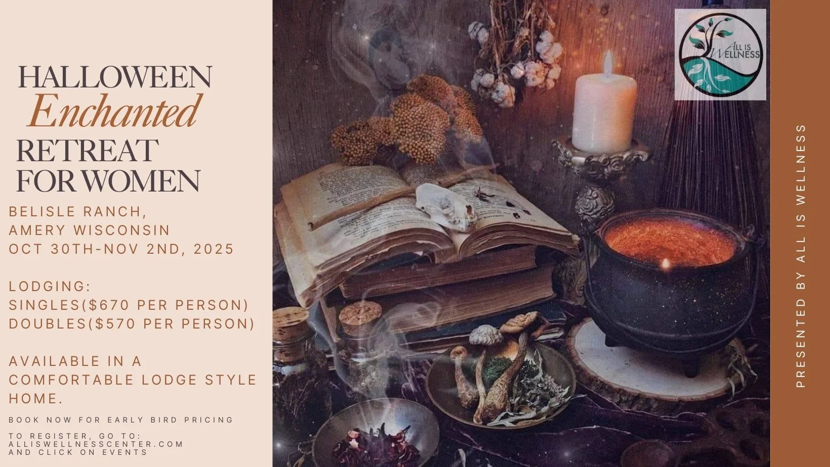 Halloween Enchanted Retreat for Women - Single Room