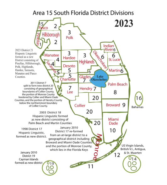 Area 15 Assembly District 10 Miami-Dade Hosting