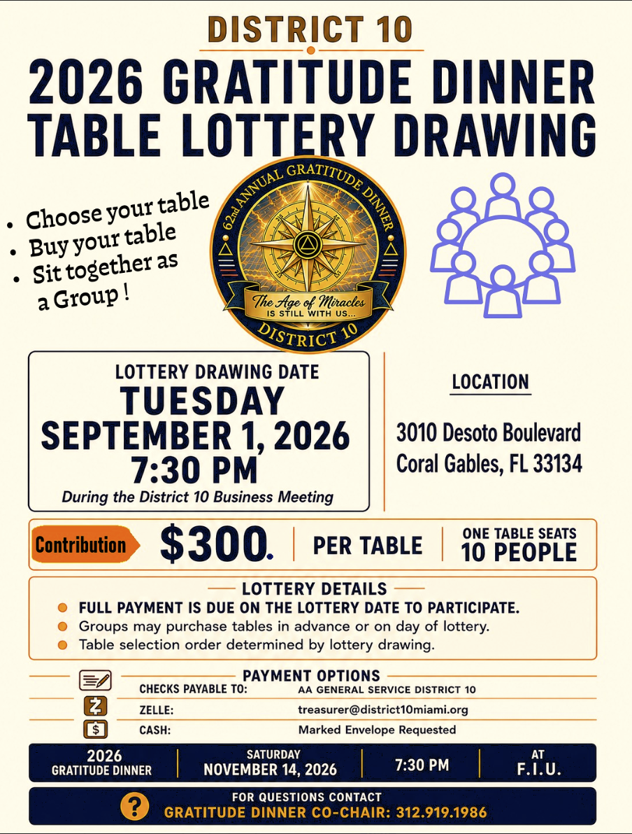 Gratitude Dinner Table Lottery
