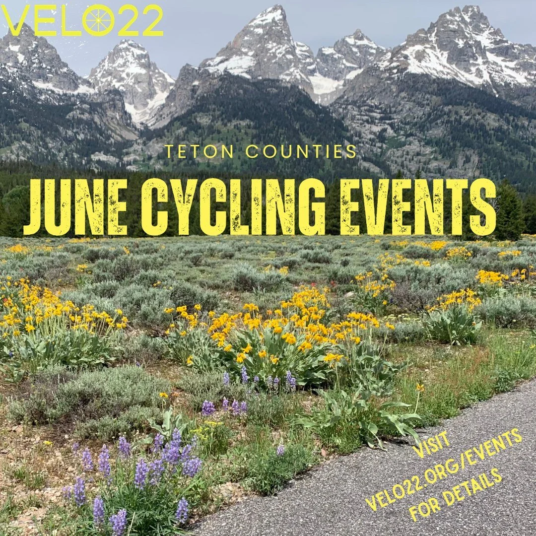 Cycling season is in full swing! Lots of fun events to participate in this June. 
Visit Velo22.org/events for more details. 

Thanks to,
@sweetcheaksmeats, 
@grandtargheeresort 
@headwallsports and 
@visitjacksonhole for the continued support of all 