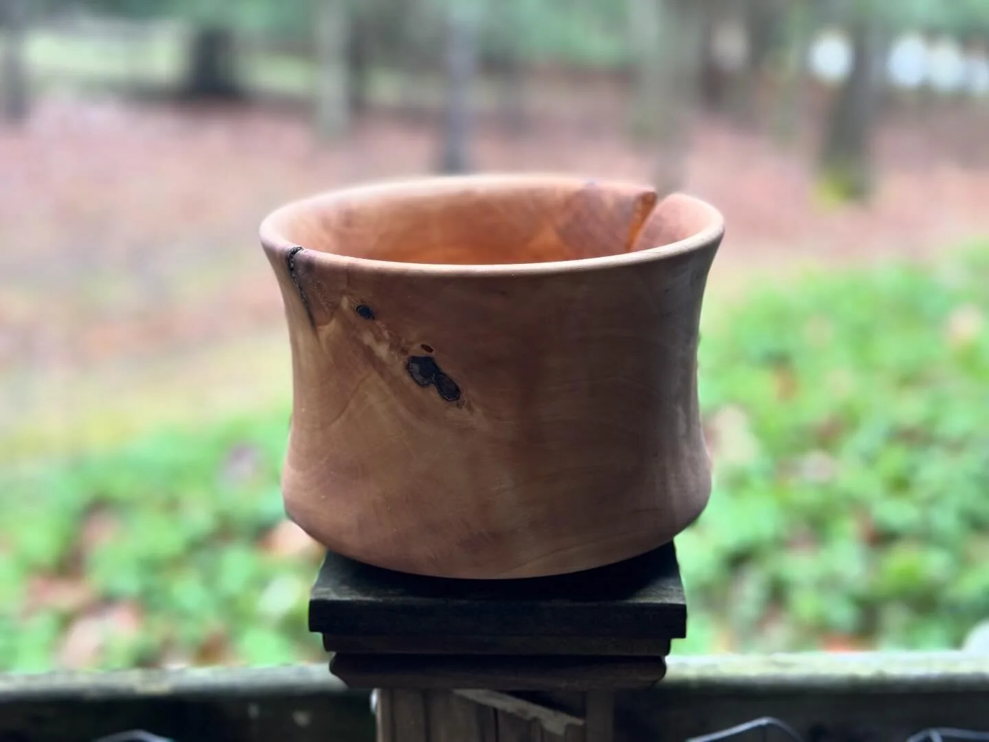 This wasn&rsquo;t the shape I had in mind when I started, but the wood had other plans. Another lesson in patience and humility.