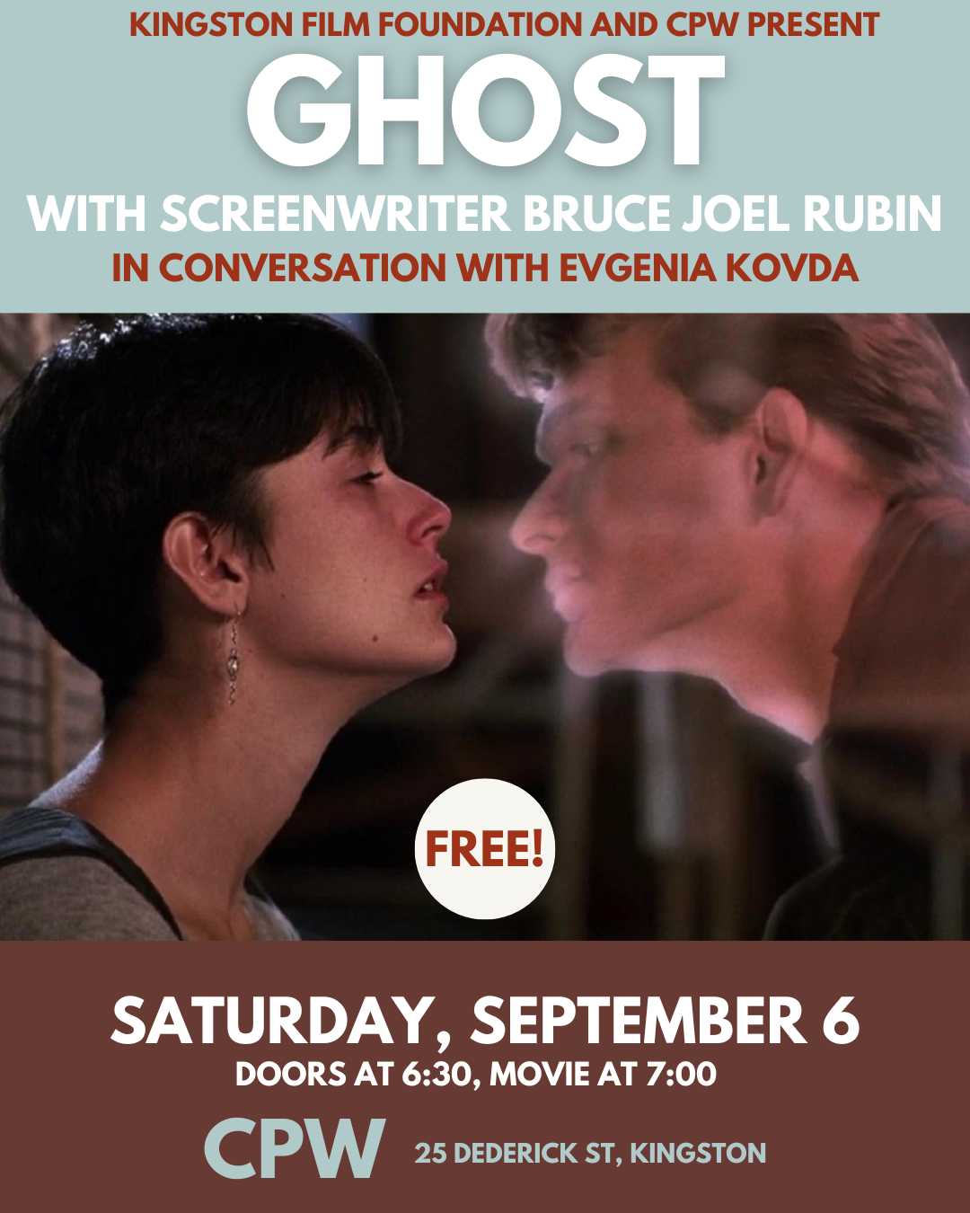 Ghost w/ screenwriter Bruce Joel Rubin