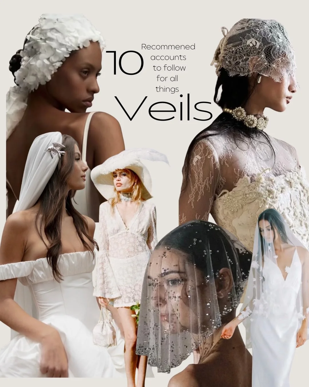 Veils, reimagined for 2026.

Micro veils, Juliet caps, bridal hats with veils, birdcage veils, and dramatic mantillas are leading the way this season.
Each style brings its own mood &mdash; fashion-forward, romantic,quietly powerful. and anything but