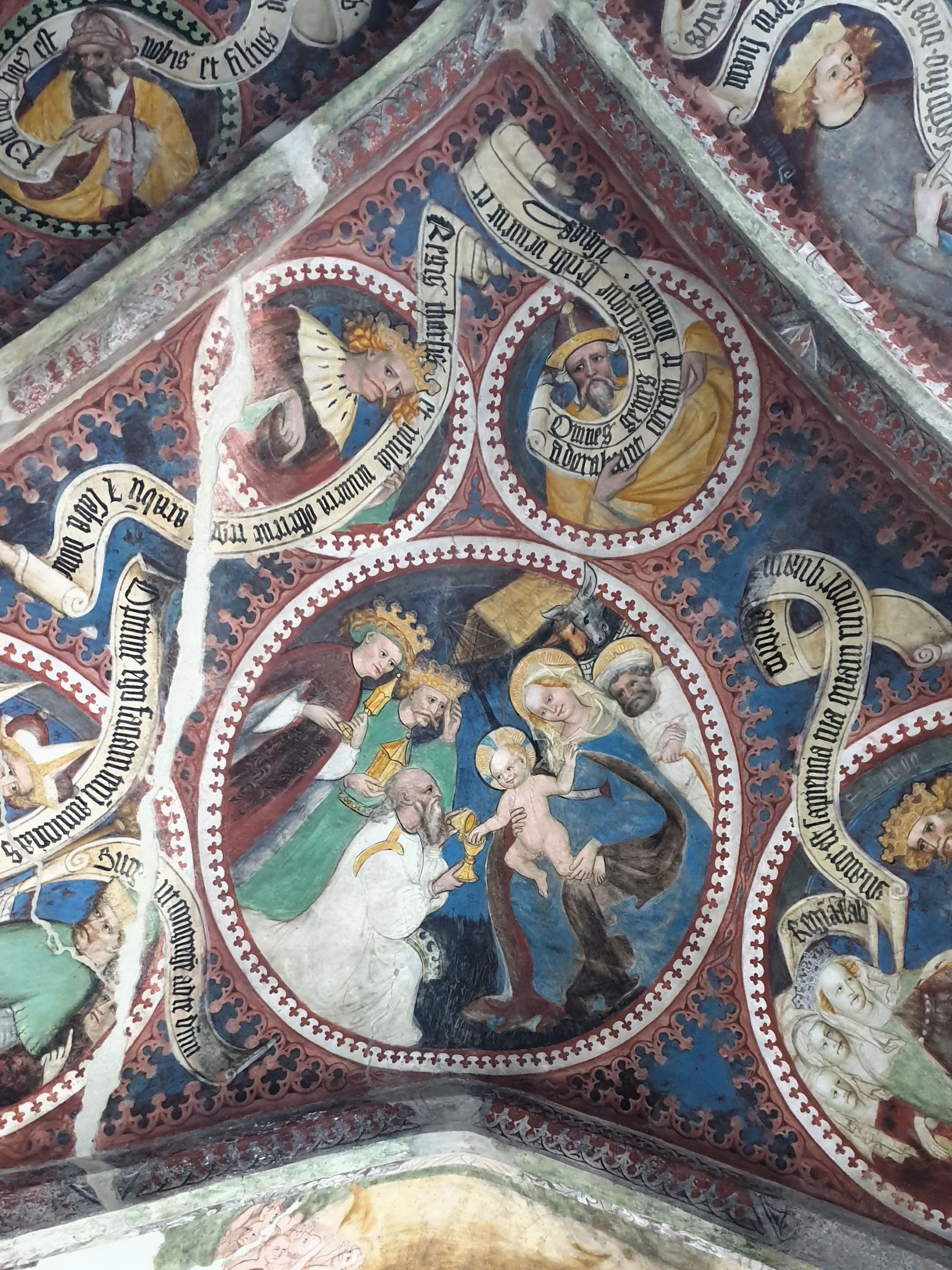 Bressanone/Brixen, frescos en el claustro del Duomo, chiostro (affreschi)
