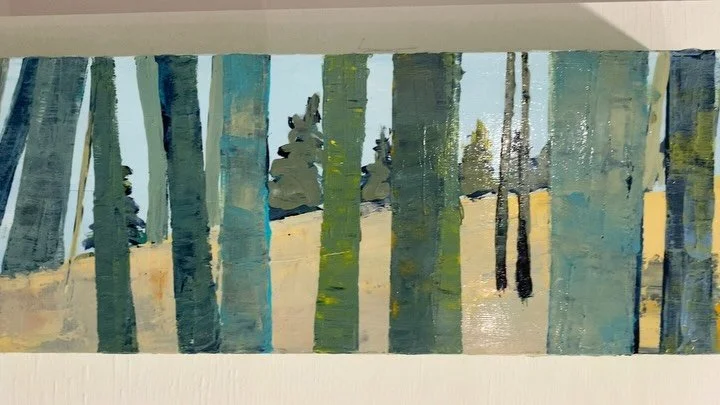 Pass the S&rsquo;mores | 6 x 36&rdquo; | Acrylic on cradled wood panel

I was camping for a couple of weeks at @grundylakeprovincialpark and I ended up spending a lot of time relaxing and sketching on the campsite. This painting is a composite of the