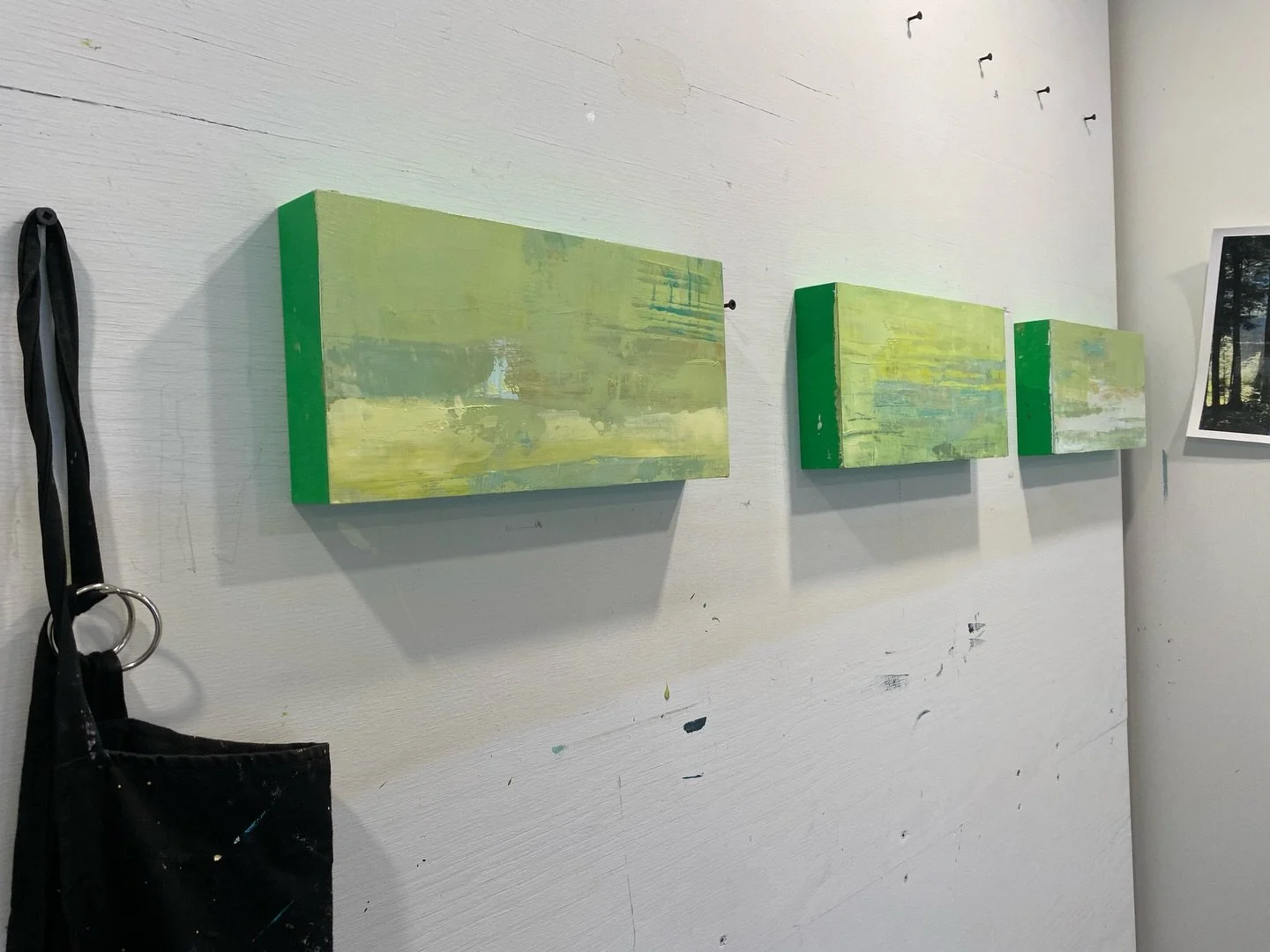 A few small explorations in progress in the studio.