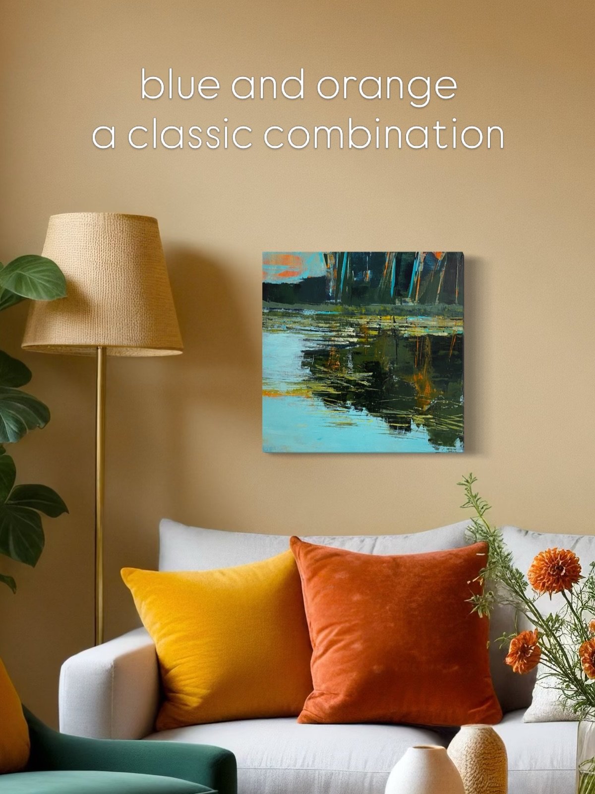 Blue and orange go well together because they are complimentary colours. I love this combo 💙🧡

Part of a series exploring the patterns of shadow and reflection with floating surface elements on the waters along the lakeshore, as viewed from a kayak